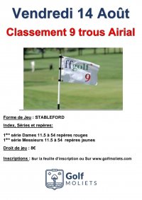 Classement 9 Trous Airial